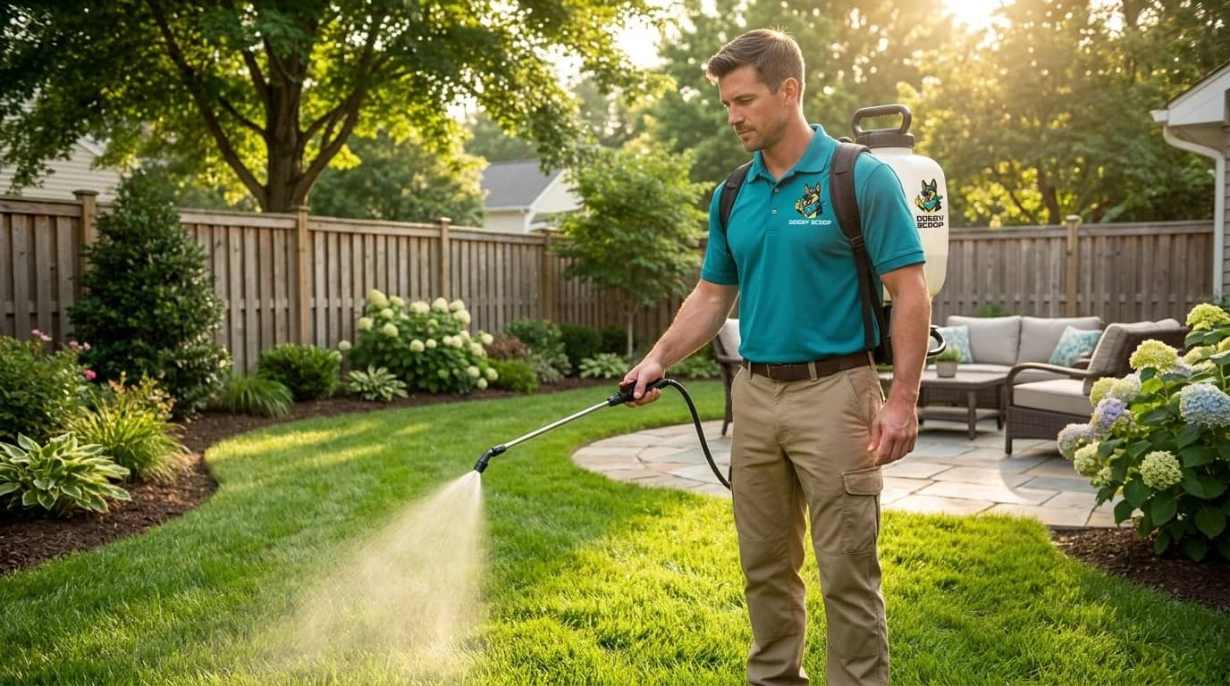 Doggy Scoop deodorizer treatment for a fresh yard