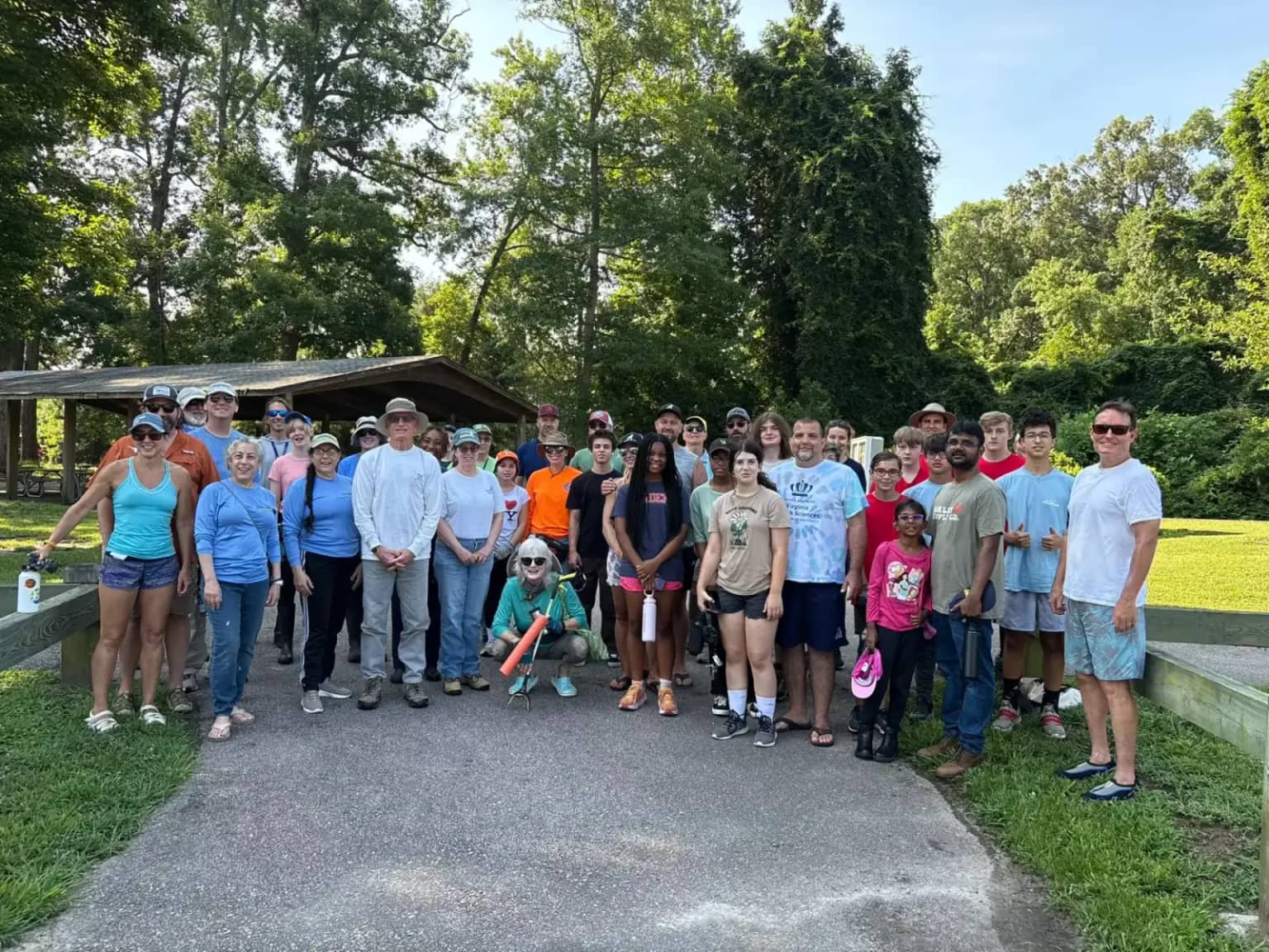 Doggy Scoop community cleanup partner group photo